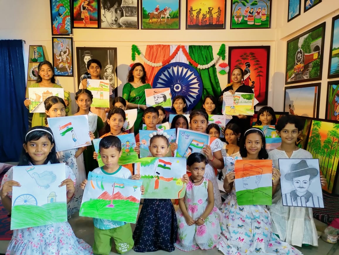 Read more about the article Art Competition was organised on the occasion of pre Independence Day Celebration.