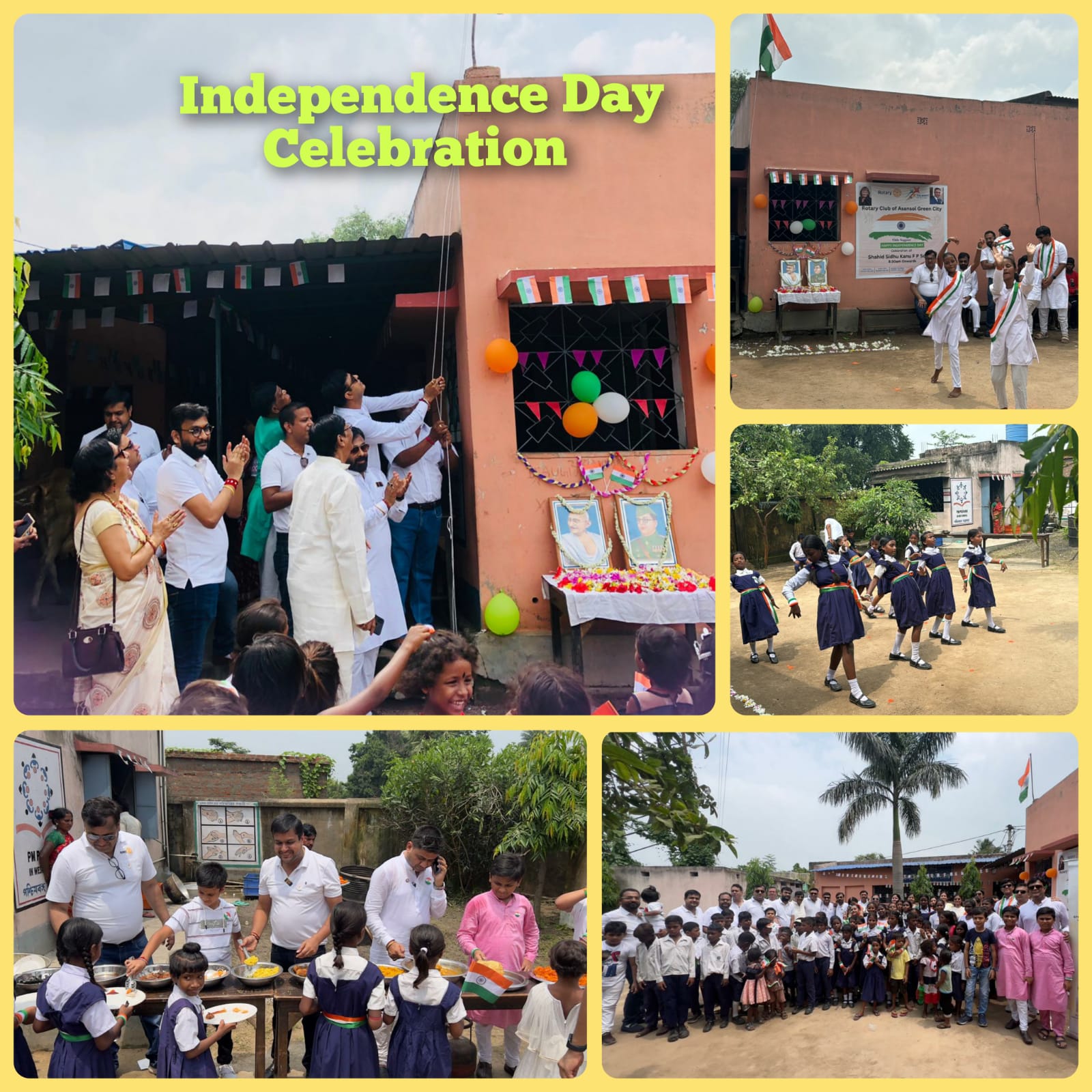 Read more about the article Celebration of Independence Day at Sahid Siddhu Kanu F P School