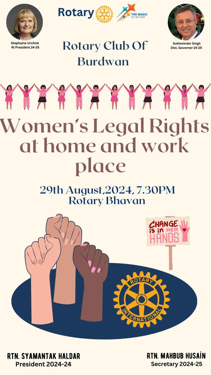 Read more about the article Work Shop on Legal rights of Women – Home and Workplace