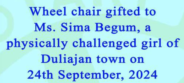 Read more about the article Gifting of Wheel Chair