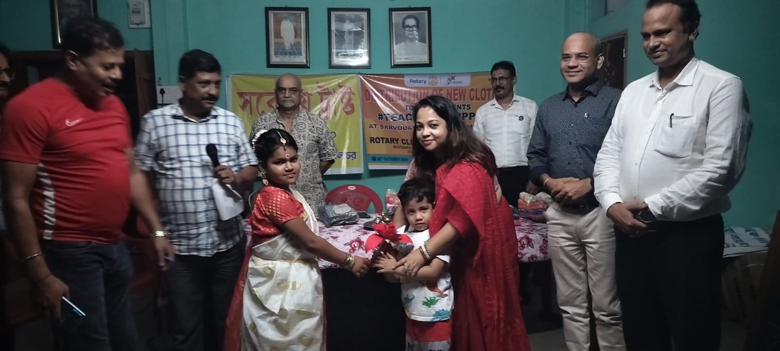 Read more about the article Permanent Project:- Distribution of new clothes to the students of Sarvodaya Vidyalaya on the occasion of Durga Puja