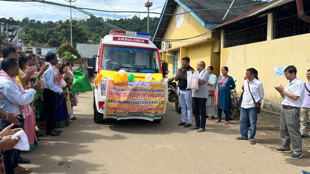 Read more about the article Donated a Life Support Ambulance fitted with ICU Facility to Haflong Civil Hospital