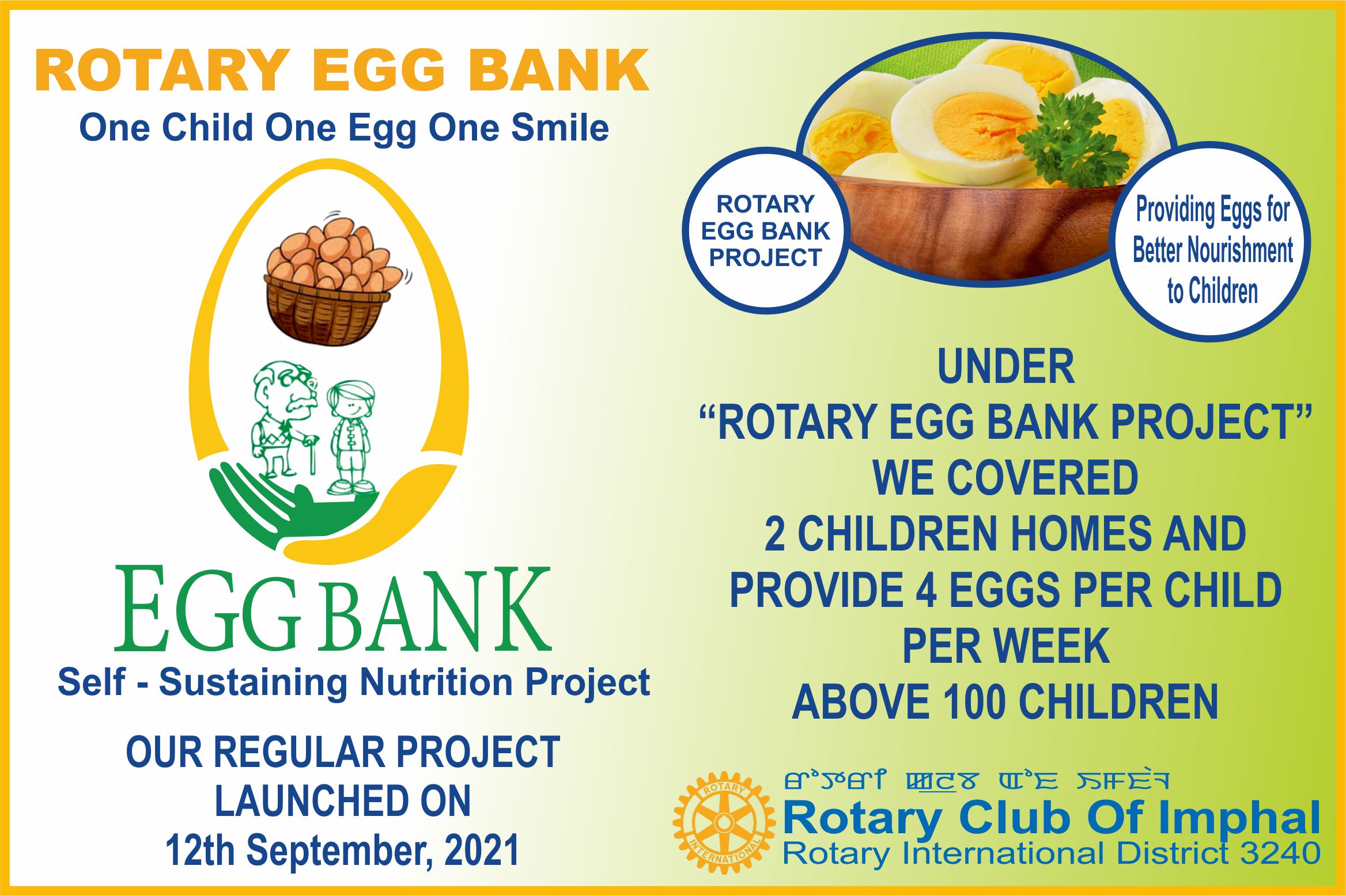 Read more about the article Rotary Egg Bank: