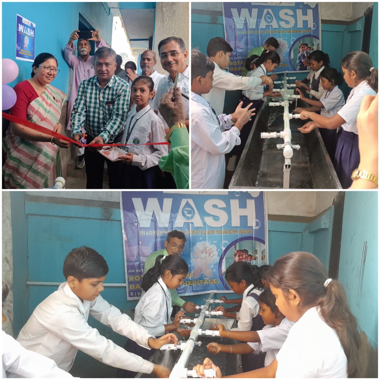 Read more about the article inauguration of Group Hand washing Basin : A WASH Programme