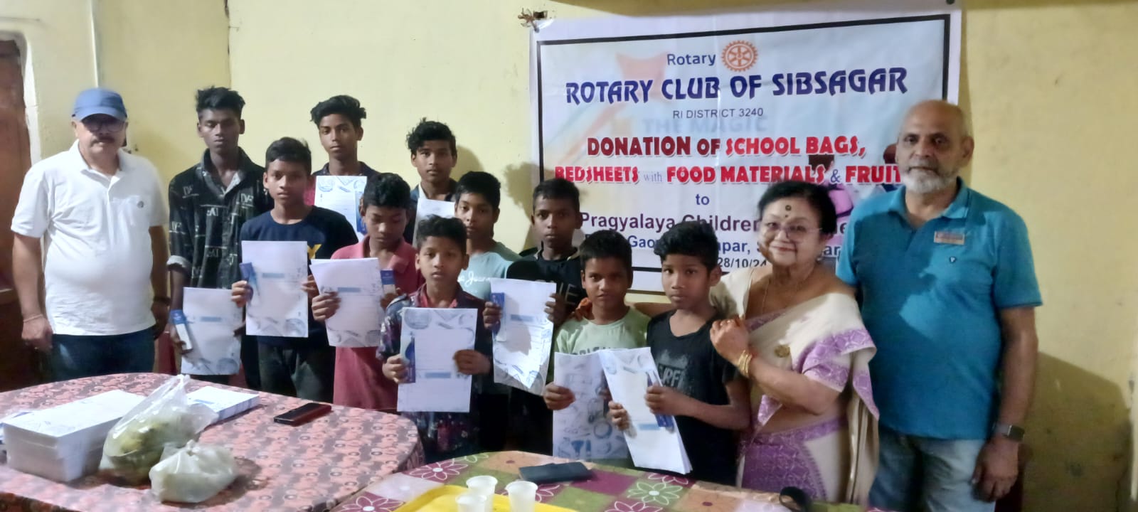 Read more about the article Donation of Study material and food to School