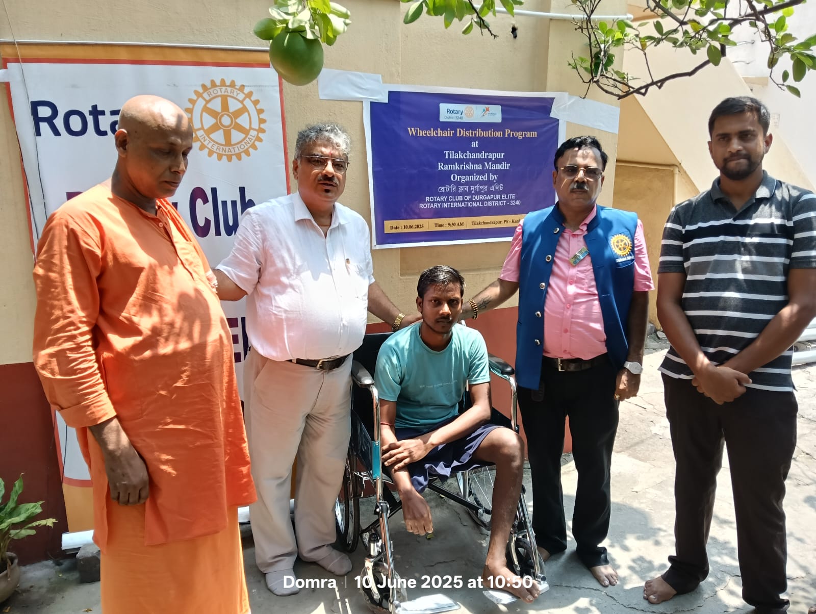 Read more about the article Distribution of Wheelchair to disabled person