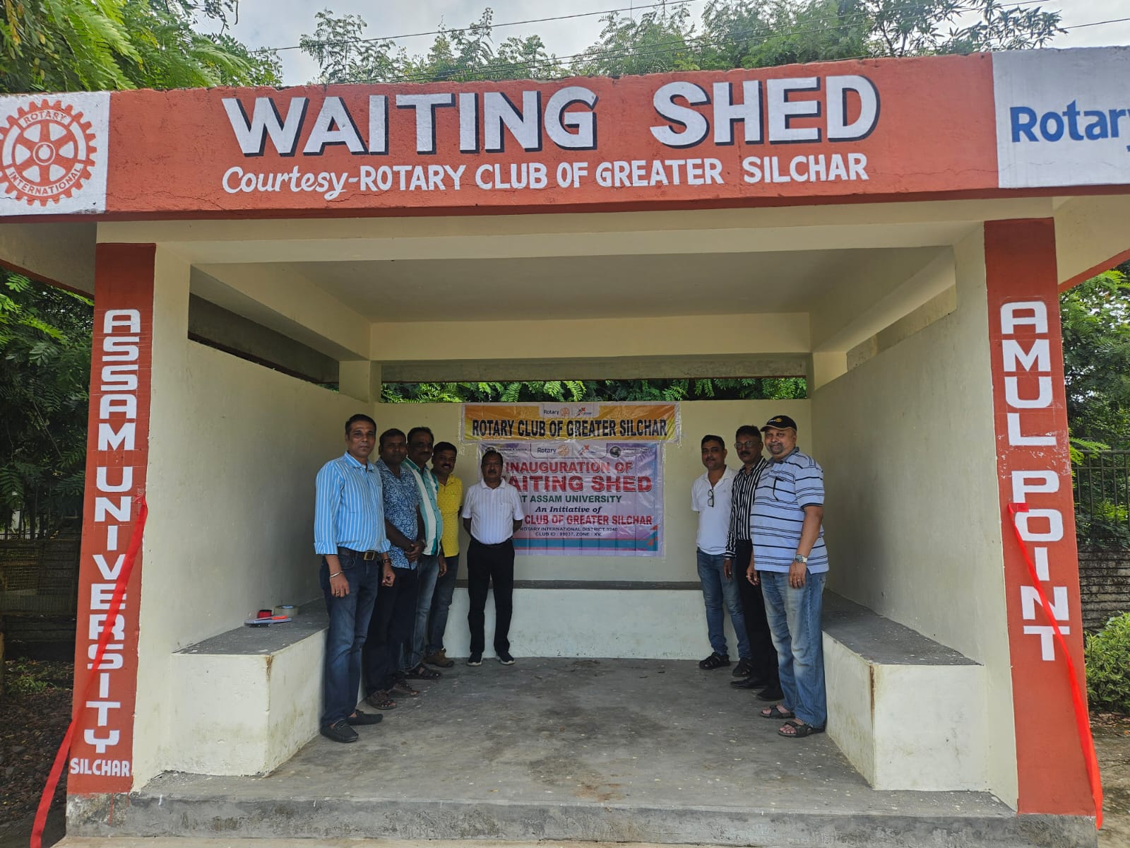 Read more about the article inaugurated the Waiting Shed that was newly constructed by our Club
