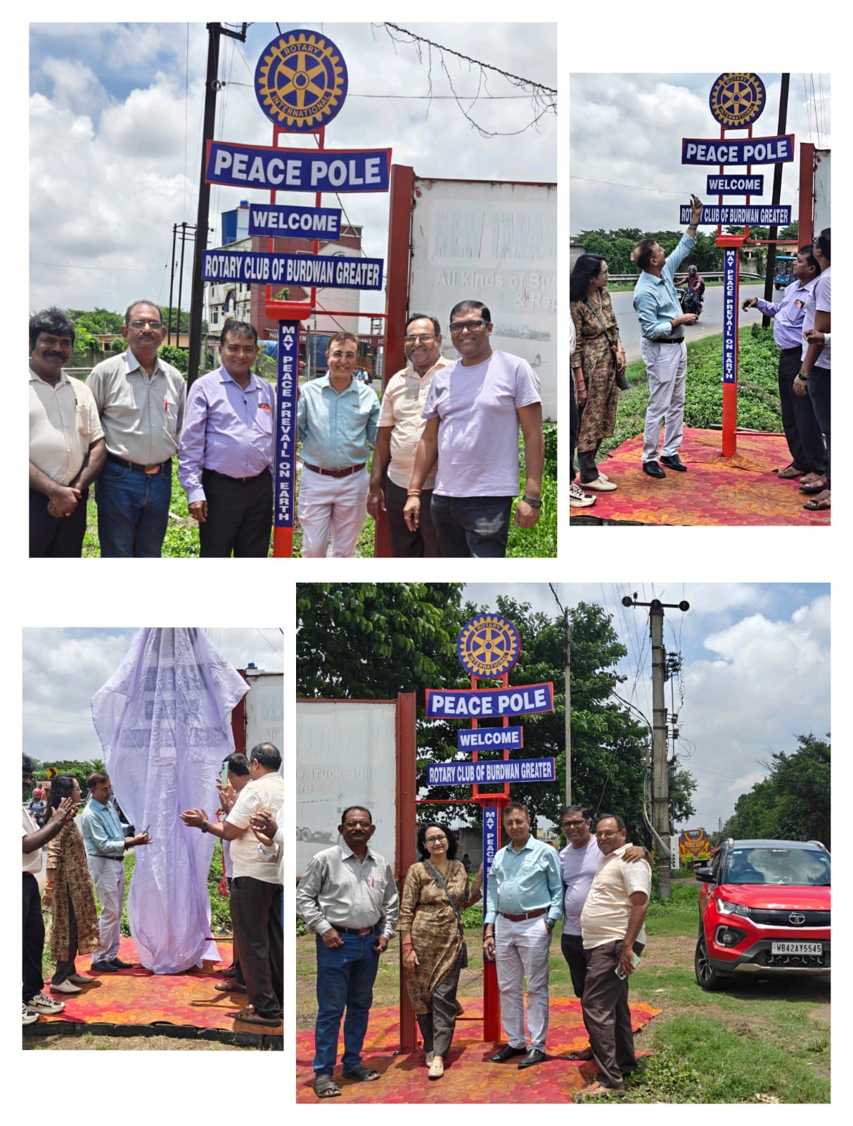 Read more about the article Peace Pole & Welcome Board Erection